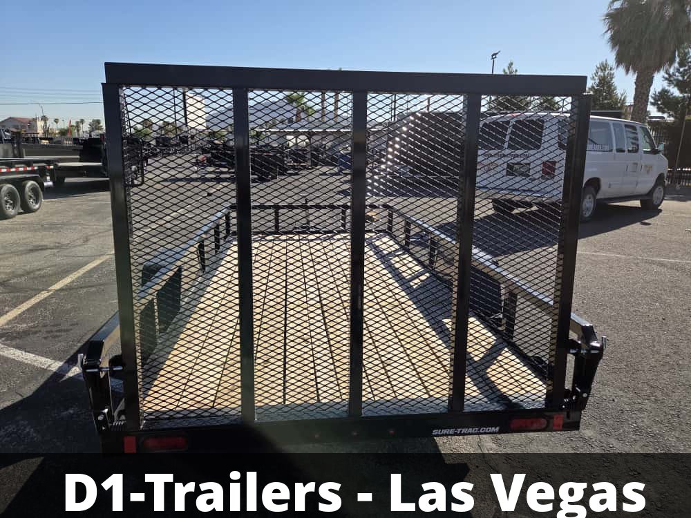 6x12 Sure-Trac Tube Top Utility Trailer - 3,000 lb GVWR