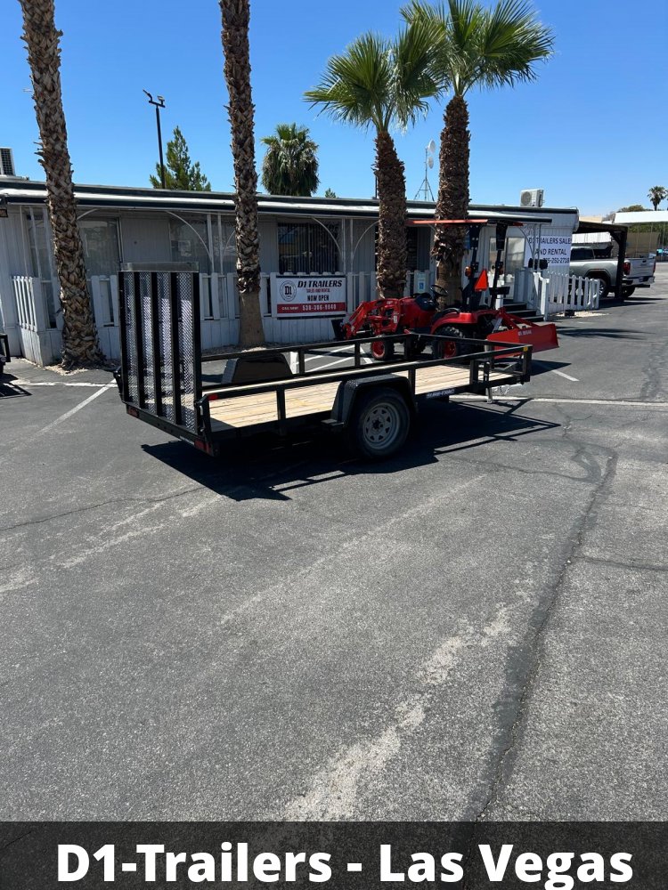 6x12 Sure-Trac Tube Top Utility Trailer - 3,000 lb GVWR