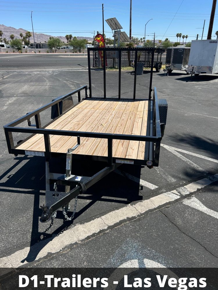 6x12 Sure-Trac Tube Top Utility Trailer - 3,000 lb GVWR