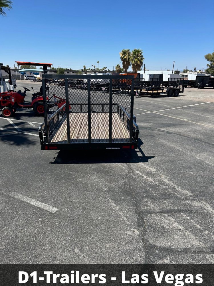 6x12 Sure-Trac Tube Top Utility Trailer - 3,000 lb GVWR
