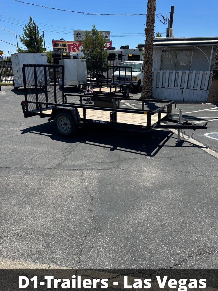 6x12 Sure-Trac Tube Top Utility Trailer - 3,000 lb GVWR