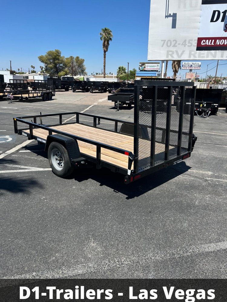 6x12 Sure-Trac Tube Top Utility Trailer - 3,000 lb GVWR