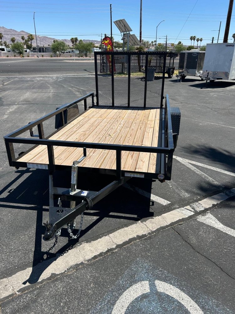 6x12 Sure-Trac Tube Top Utility Trailer - 3,000 lb GVWR
