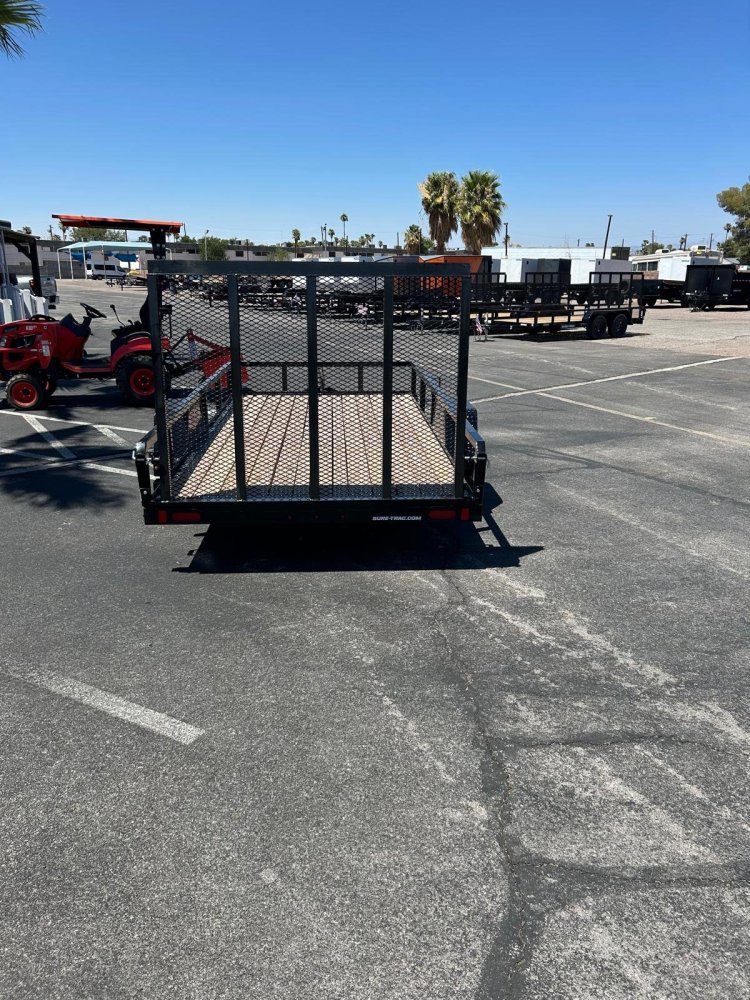 6x12 Sure-Trac Tube Top Utility Trailer - 3,000 lb GVWR