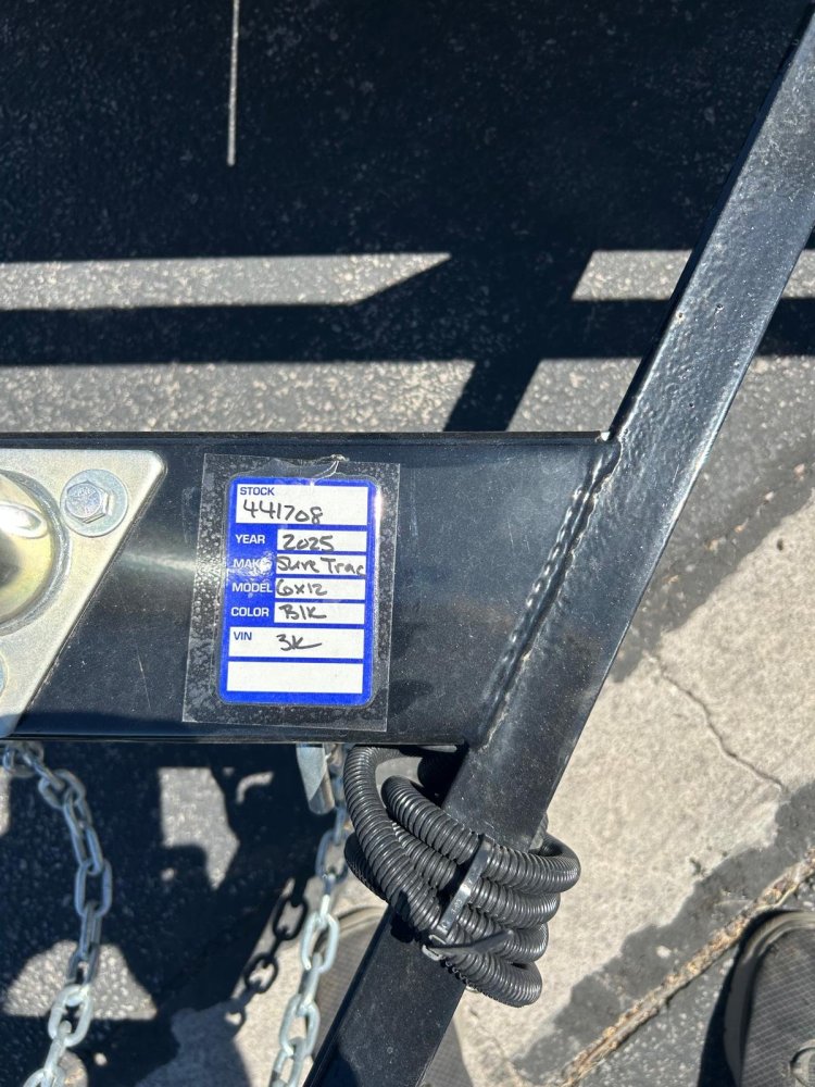 6x12 Sure-Trac Tube Top Utility Trailer - 3,000 lb GVWR