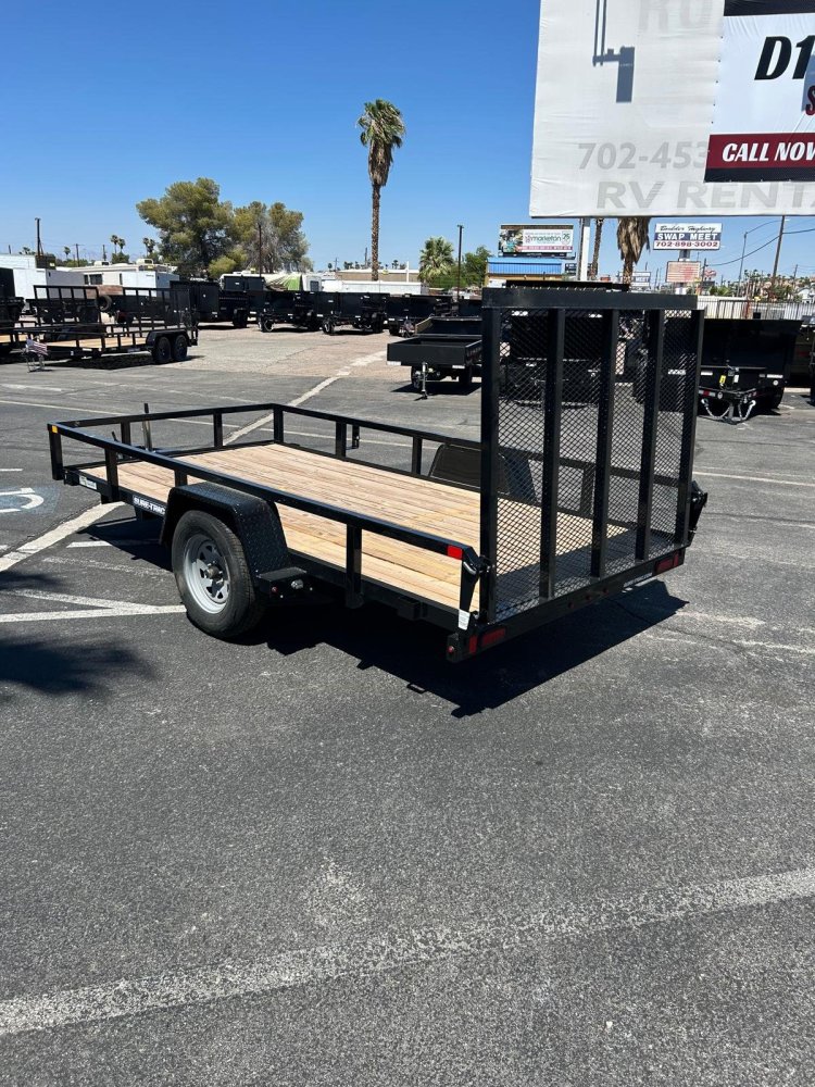 6x12 Sure-Trac Tube Top Utility Trailer - 3,000 lb GVWR