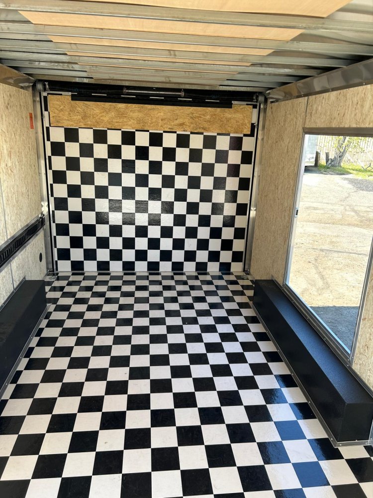 8.5x16 Conquest Flat Top Sloped V-Nose Customized Enclosed Trailer - For Sale in Nevada