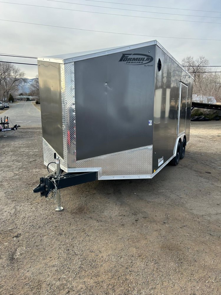 8.5x16 Conquest Flat Top Sloped V-Nose Customized Enclosed Trailer - For Sale in Nevada