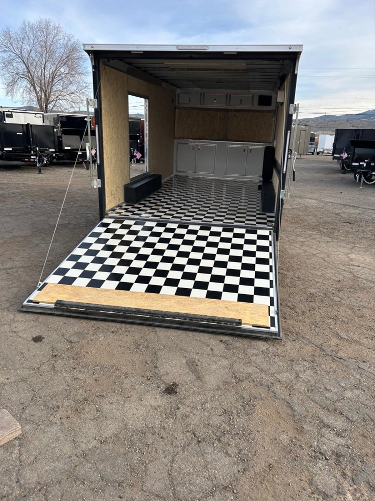 8.5x16 Conquest Flat Top Sloped V-Nose Customized Enclosed Trailer - For Sale in Nevada