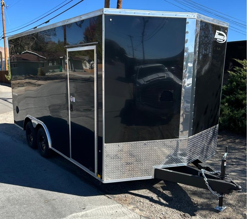 8.5×16 Formula Traverse Enclosed Trailer - Black Composite | 7K GVWR