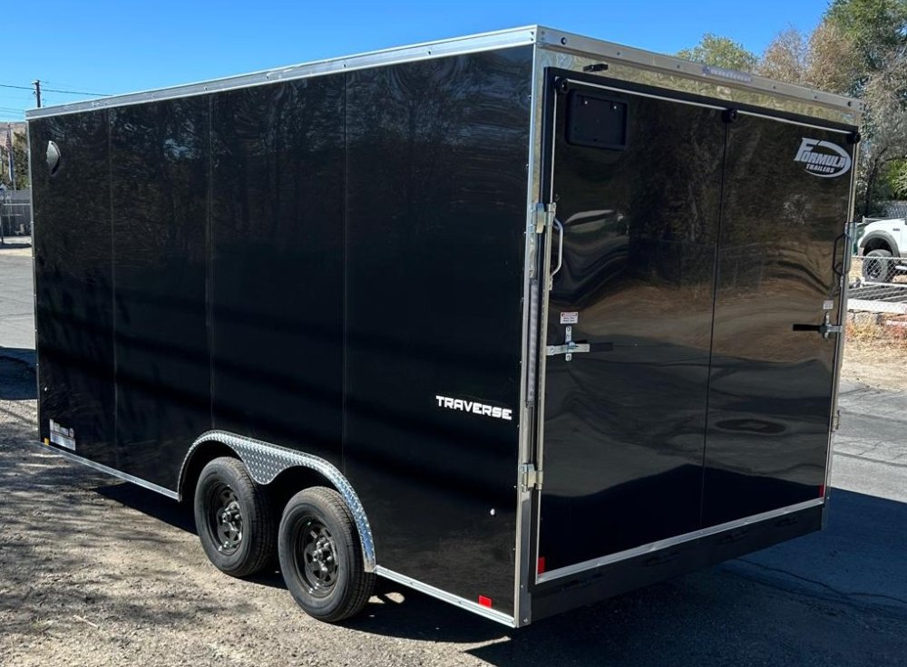 8.5&times;16 Formula Traverse Enclosed Trailer - Black Composite | 7K GVWR