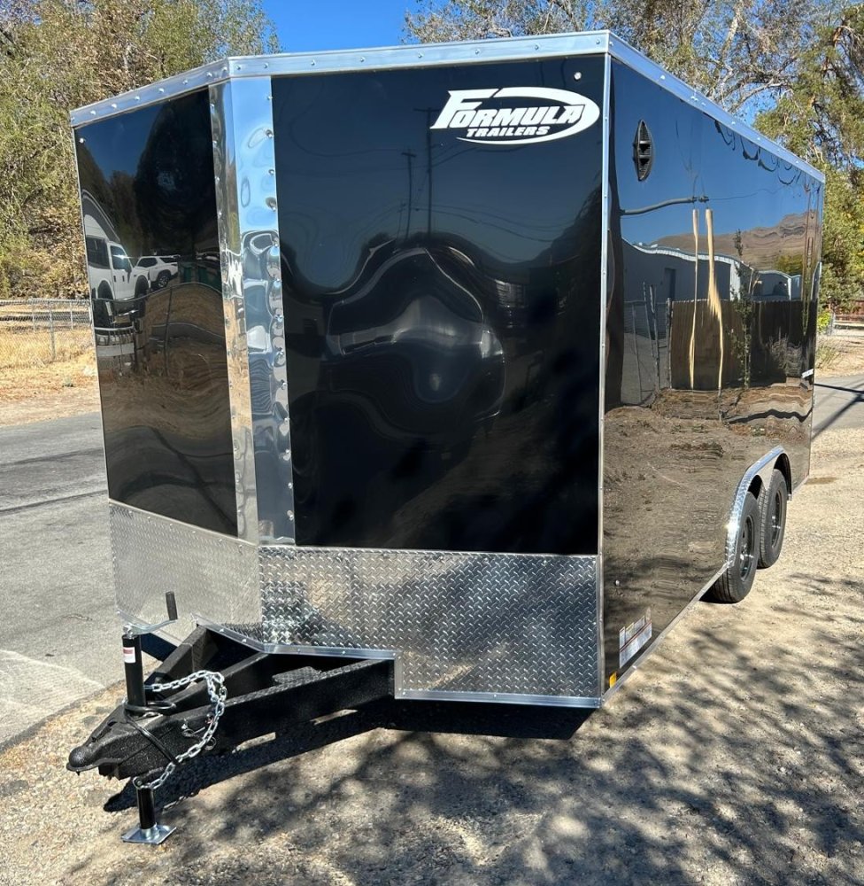 8.5&times;16 Formula Traverse Enclosed Trailer - Black Composite | 7K GVWR