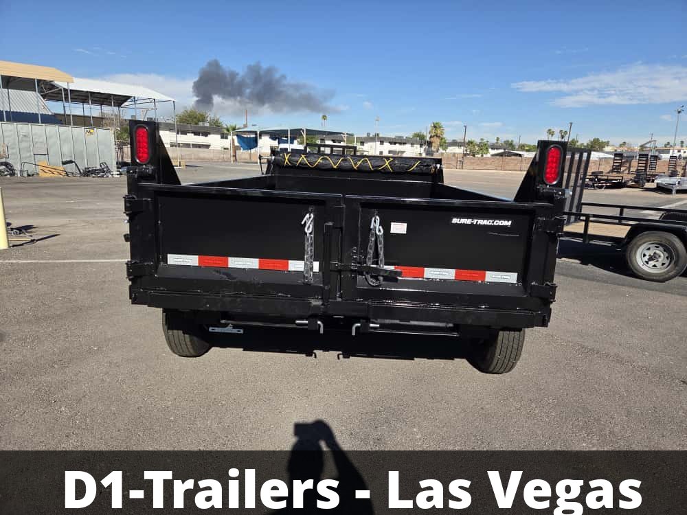 6x10 Sure-Trac Standard Duty Low Profile Dump Trailer - 10K Single Ram