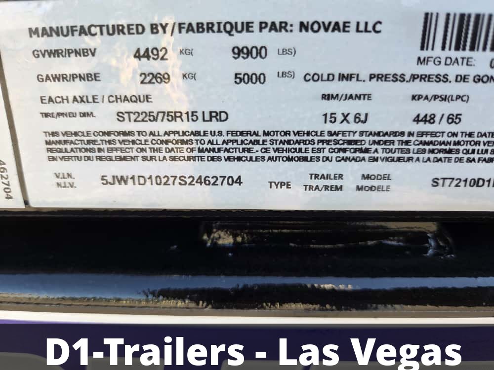 6x10 Sure-Trac Standard Duty Low Profile Dump Trailer - 10K Single Ram