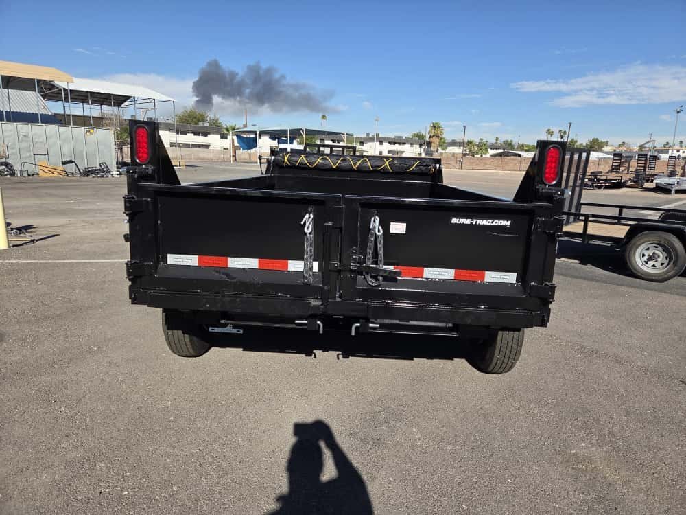 6x10 Sure-Trac Standard Duty Low Profile Dump Trailer - 10K Single Ram