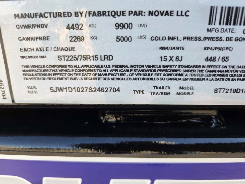 6x10 Sure-Trac Standard Duty Low Profile Dump Trailer - 10K Single Ram