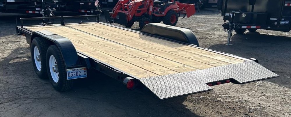 Used 1998 Morgan 10K 7&times;16 Tilt Deck Car Hauler - Fully Refurbished | For Sale D1-Trailers