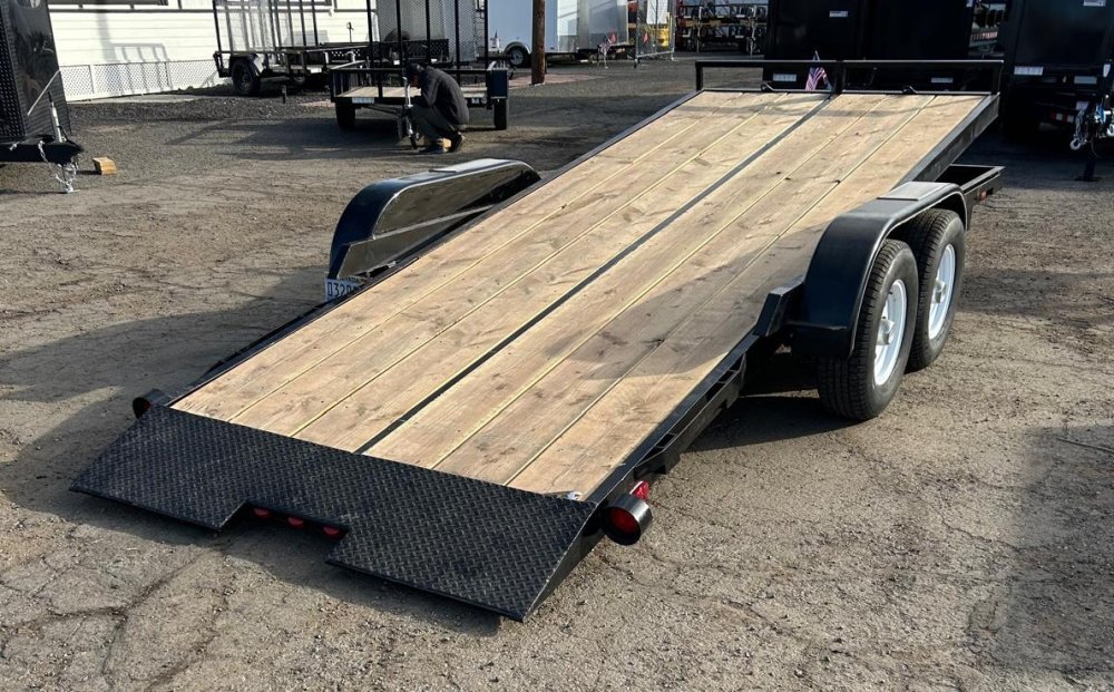Used 1998 Morgan 10K 7×16 Tilt Deck Car Hauler - Fully Refurbished | For Sale D1-Trailers