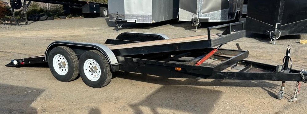 Used 1998 Morgan 10K 7&times;16 Tilt Deck Car Hauler - Fully Refurbished | For Sale D1-Trailers