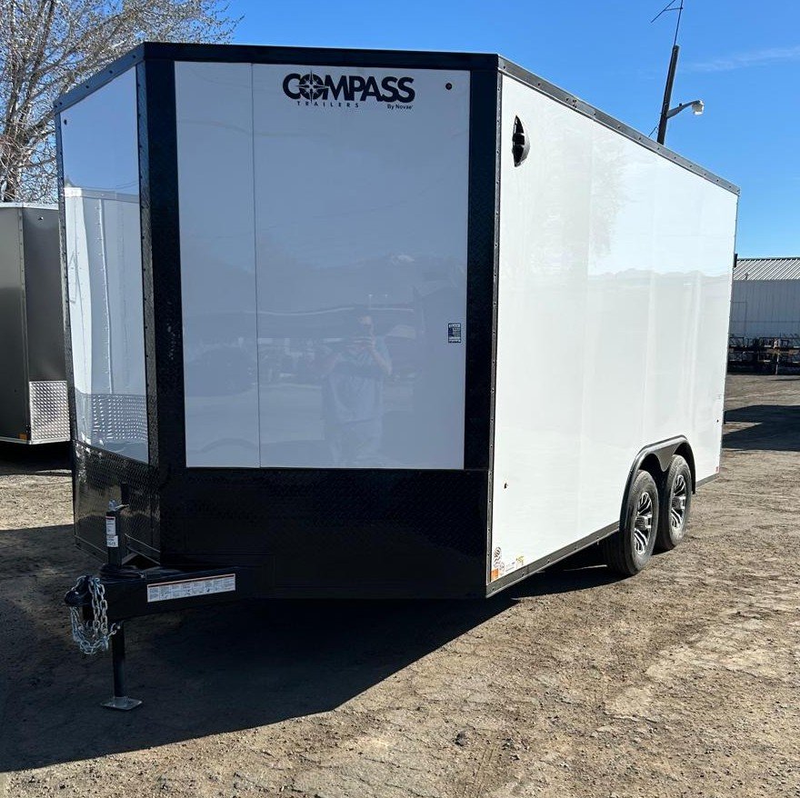 8.5x16 Jasper SE Flat Top Sloped V-Nose Enclosed Trailer for Sale | Carson City, NV