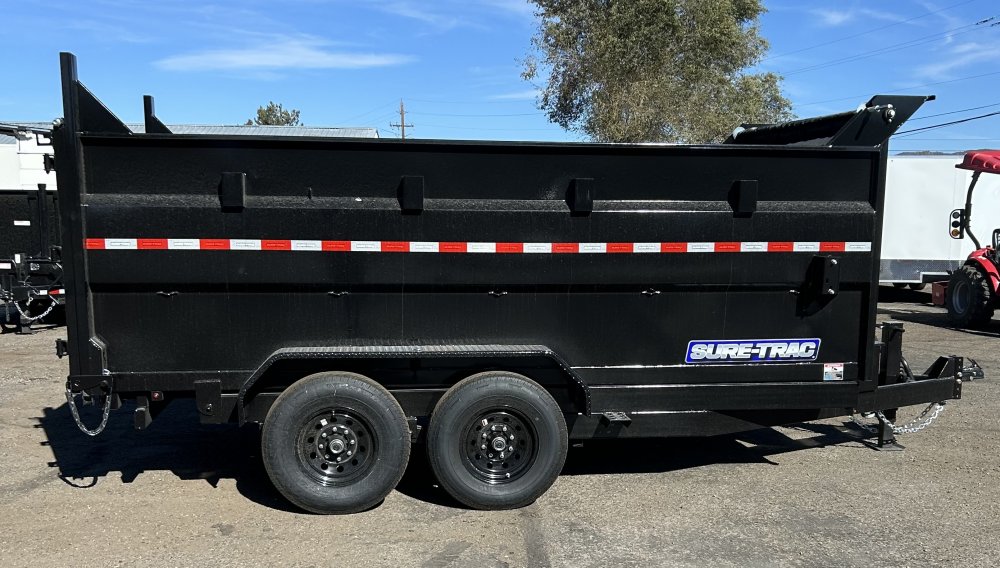 7 x 16 Scissor Lift Tandem Axle Dump Trailer