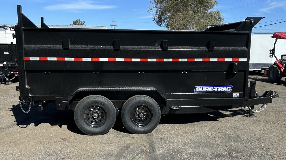 7 x 16 Scissor Lift Tandem Axle Dump Trailer