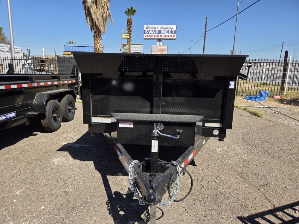 6x12 SD Low Profile Dump Trailer - 10K GVWR, Single Ram