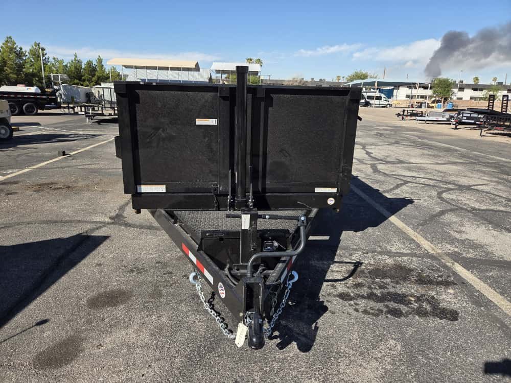 7x16 Sure-Trac Heavy Duty Low Profile Dump Trailer - 14K GVWR