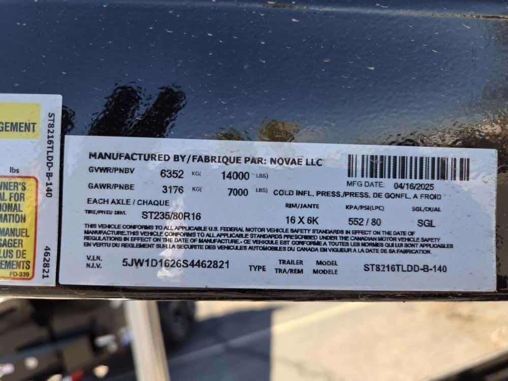 7x16 Sure-Trac Heavy Duty Low Profile Dump Trailer - 14K GVWR