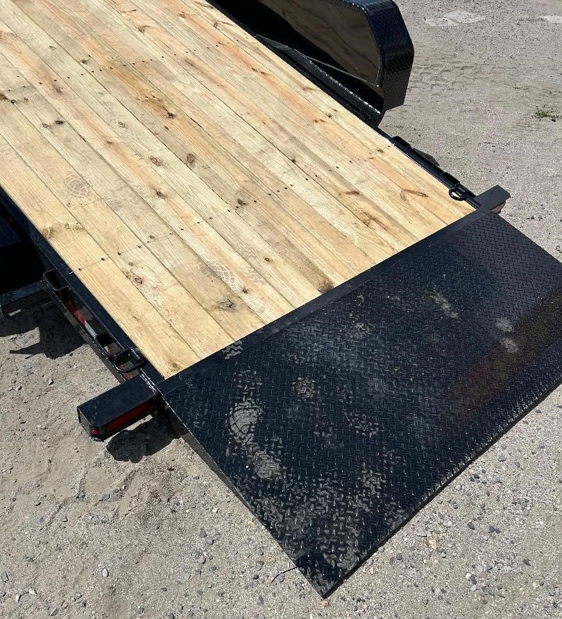 7x22 (18+4) Tilt Bed Equipment Trailer - 14K GVWR - Black | Carson City, NV