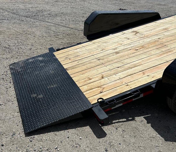 7x22 (18+4) Tilt Bed Equipment Trailer - 14K GVWR - Black | Carson City, NV