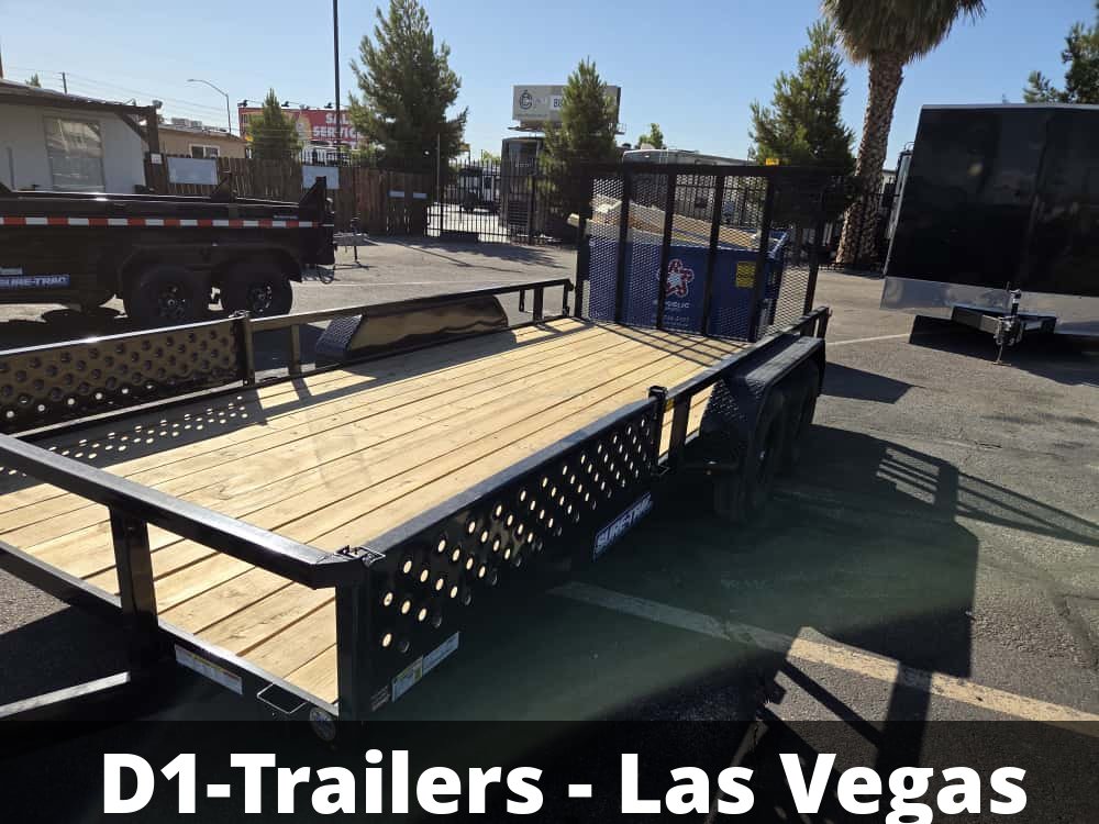 7x16 Sure-Trac Tube Top ATV Trailer - 7K GVWR