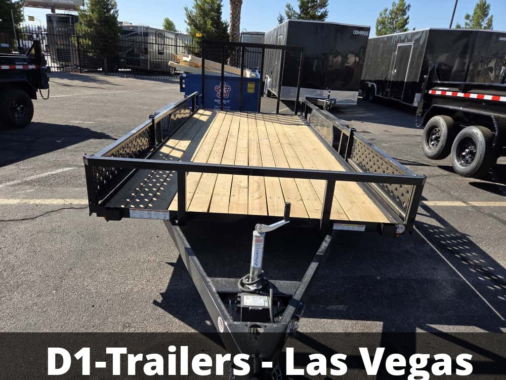 7x16 Sure-Trac Tube Top ATV Trailer - 7K GVWR