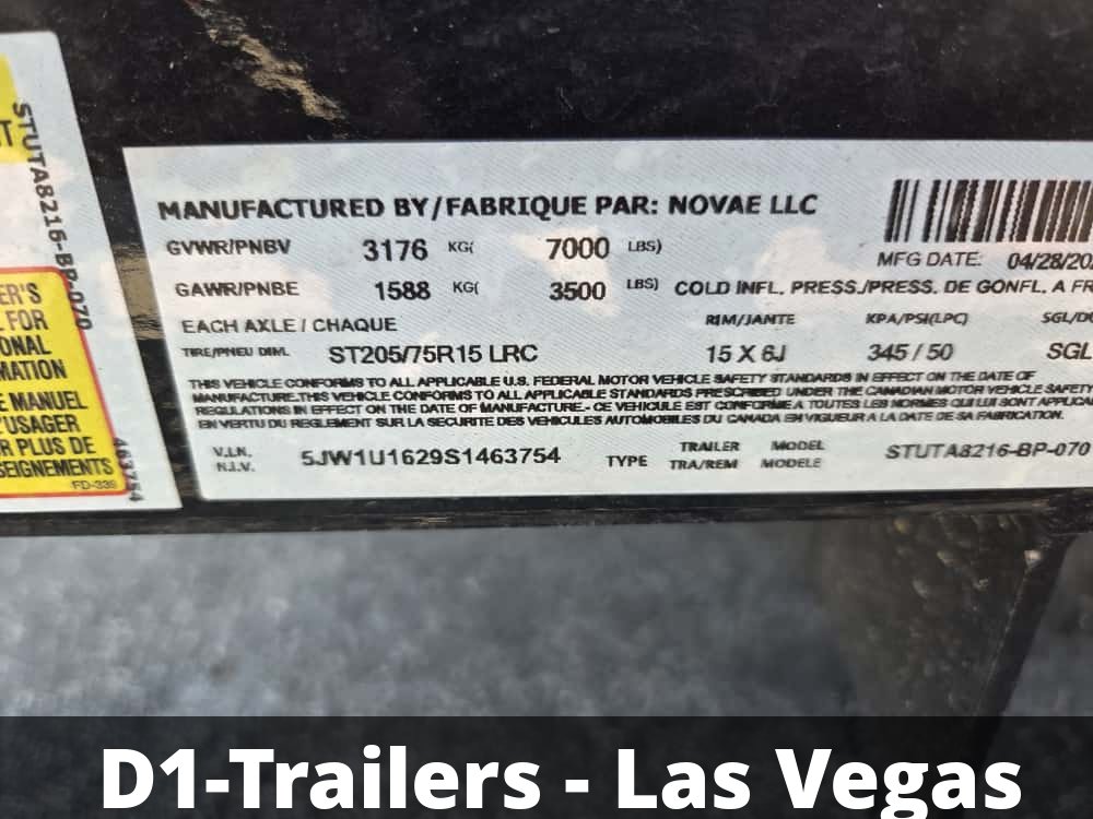 7x16 Sure-Trac Tube Top ATV Trailer - 7K GVWR