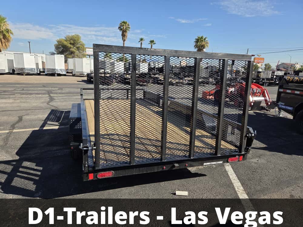 7x16 Sure-Trac Tube Top ATV Trailer - 7K GVWR
