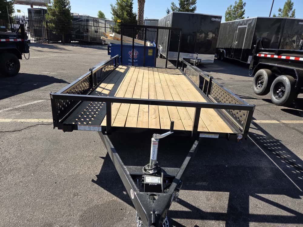7x16 Sure-Trac Tube Top ATV Trailer - 7K GVWR