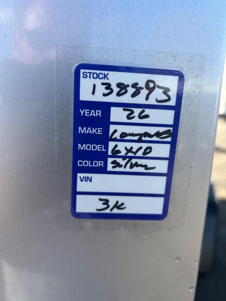 6x10 Outback DLX Flat Top V-Nose Enclosed Cargo Trailer - Silver/Black Trim | D1 Trailers Carson Cit