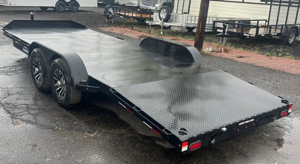 7x20 (16+4) Steel Deck Car Hauler - 10K GVWR - Black | Carson City, NV