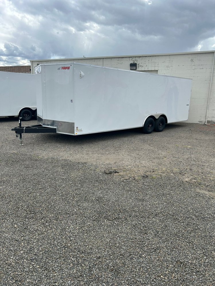 8.5x24 Mirage - XE Flat Top V-Nose Enclosed Car Hauler 10K