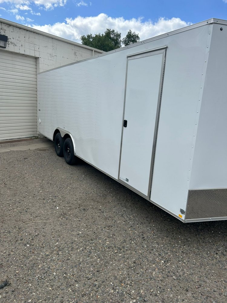 8.5x24 Mirage - XE Flat Top V-Nose Enclosed Car Hauler 10K