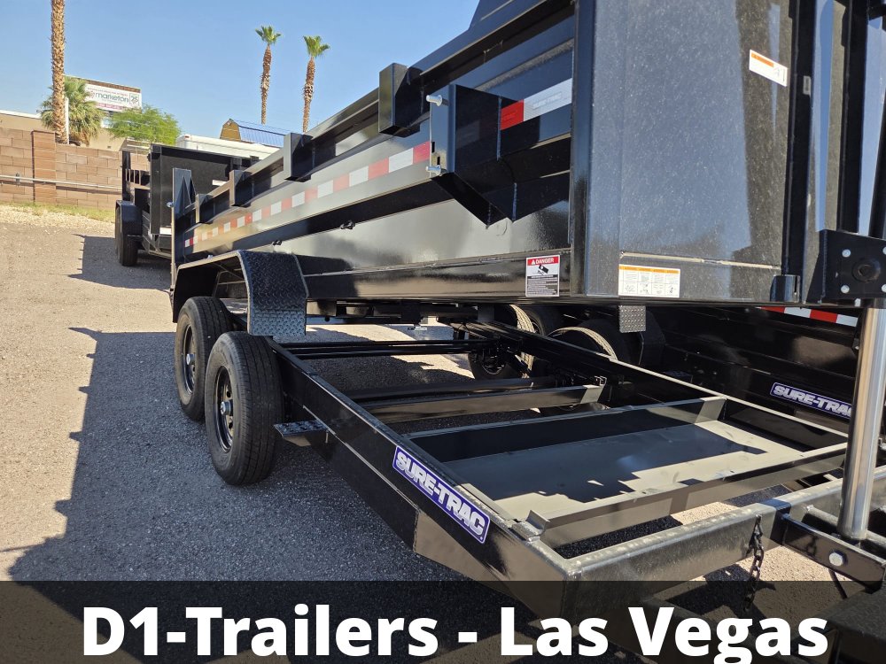 7x14 HD Low Profile Dump Trailer - Telescopic Hoist, 14K GVWR