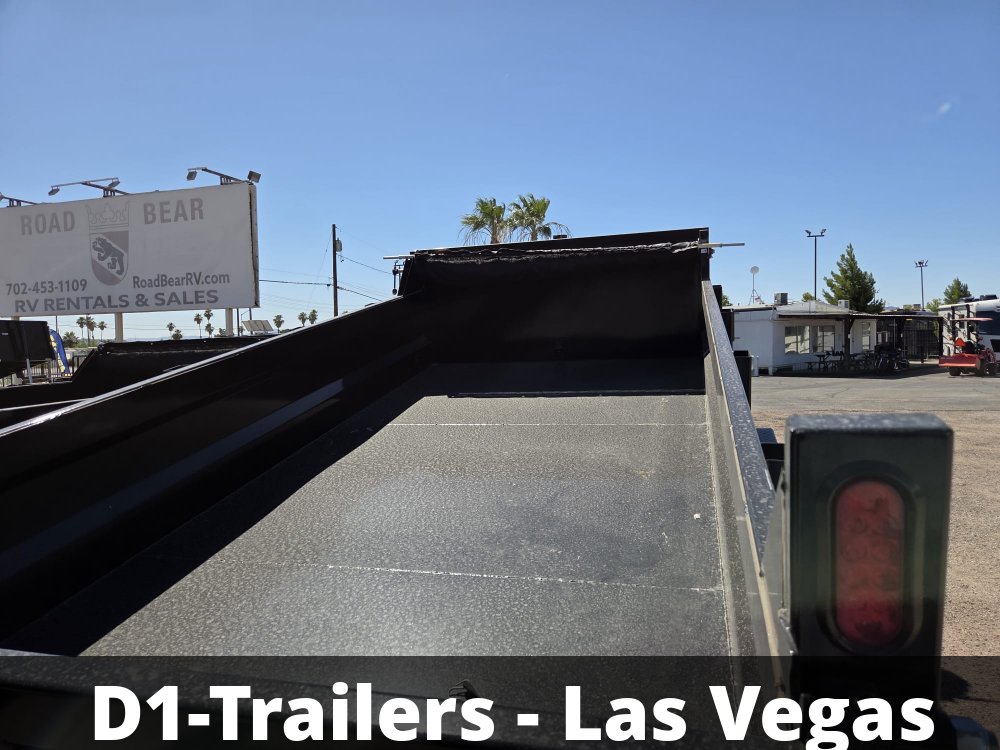 7x14 HD Low Profile Dump Trailer - Telescopic Hoist, 14K GVWR