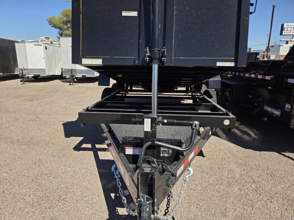 7x14 HD Low Profile Dump Trailer - Telescopic Hoist, 14K GVWR