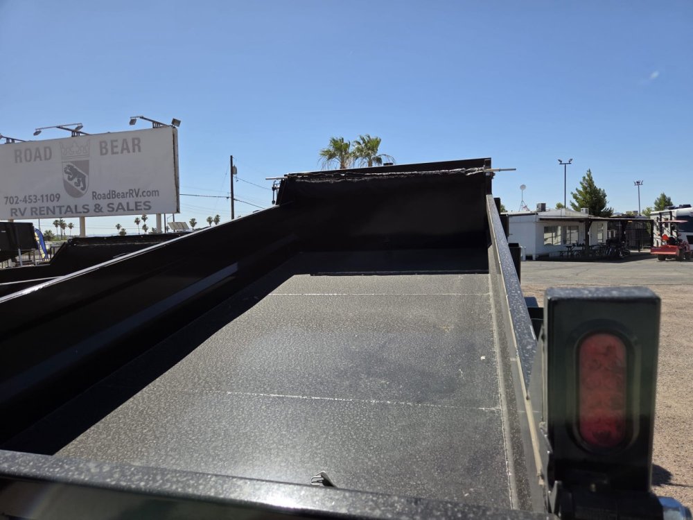 7x14 HD Low Profile Dump Trailer - Telescopic Hoist, 14K GVWR