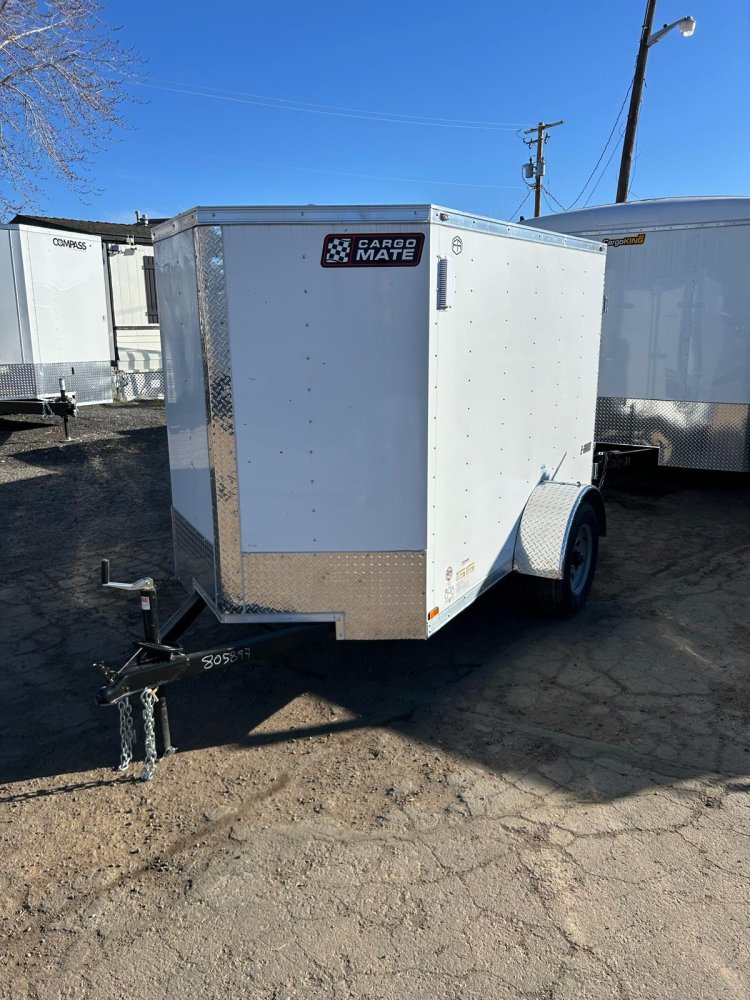 Cargo King 5x8 Enclosed Cargo Trailer - White - 2,990 lb GVWR