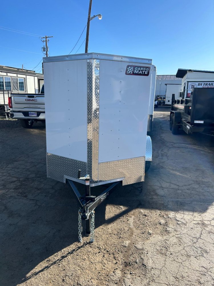 Cargo King 5x8 Enclosed Cargo Trailer - White - 2,990 lb GVWR