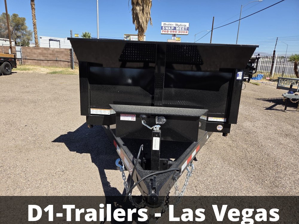6x12 SD Low Profile Dump Trailer - 10K GVWR, Single Ram