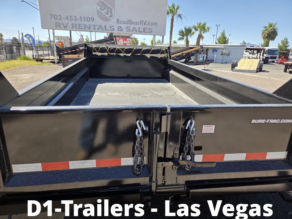 6x12 SD Low Profile Dump Trailer - 10K GVWR, Single Ram
