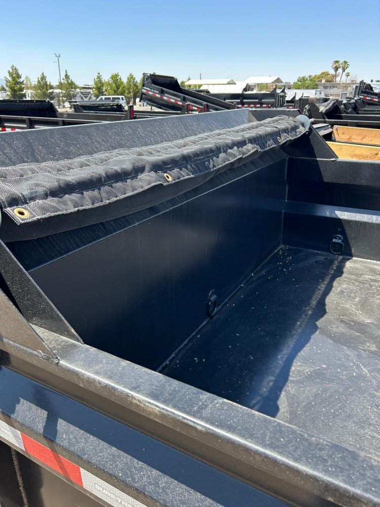 7x12 HD Low Profile Dump Trailer - 14K GVWR | Black