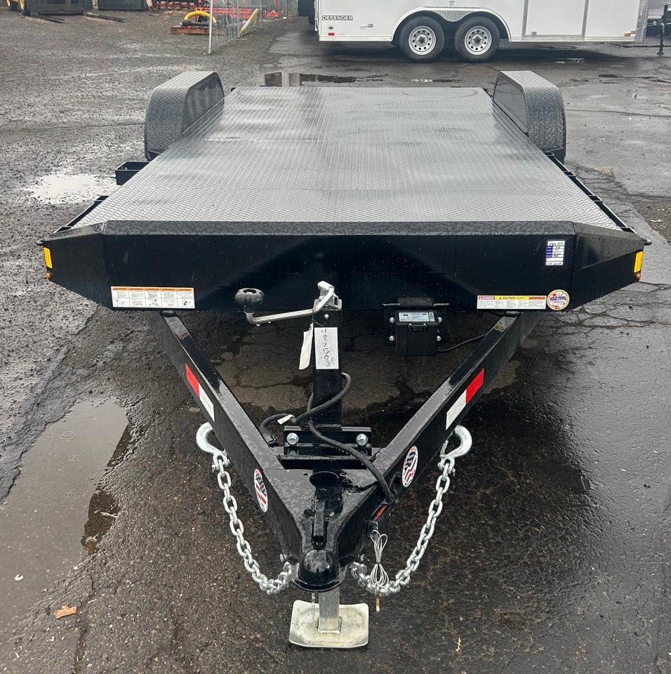 7x20 (16+4) Steel Deck Car Hauler - 10K GVWR - Black | Carson City, NV